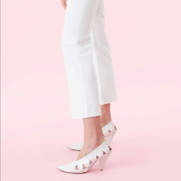 Rebecca Taylor La Vie Ines Kick Boot Raw Hem Hi-Rise Crop Jeans - Picture 4 of 11